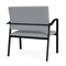Lesro Newport Bariatric Chair Metal Frame, Black, RS Fog Upholstery NP1401 - alternate 3